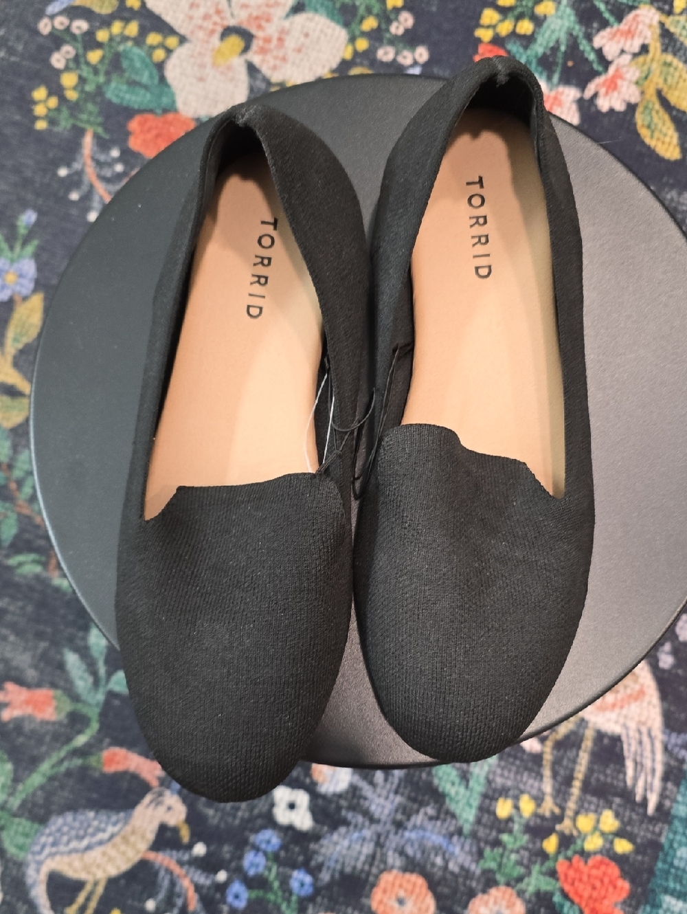 torrid Black Knit Slip-On Loafers